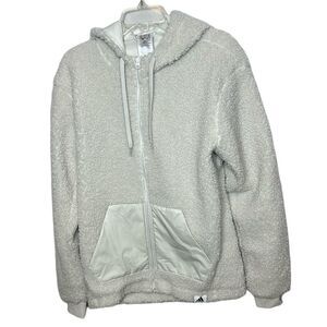 Men’s Adidas Sherpa Fleece Full Zip Hoodie. Size Small.